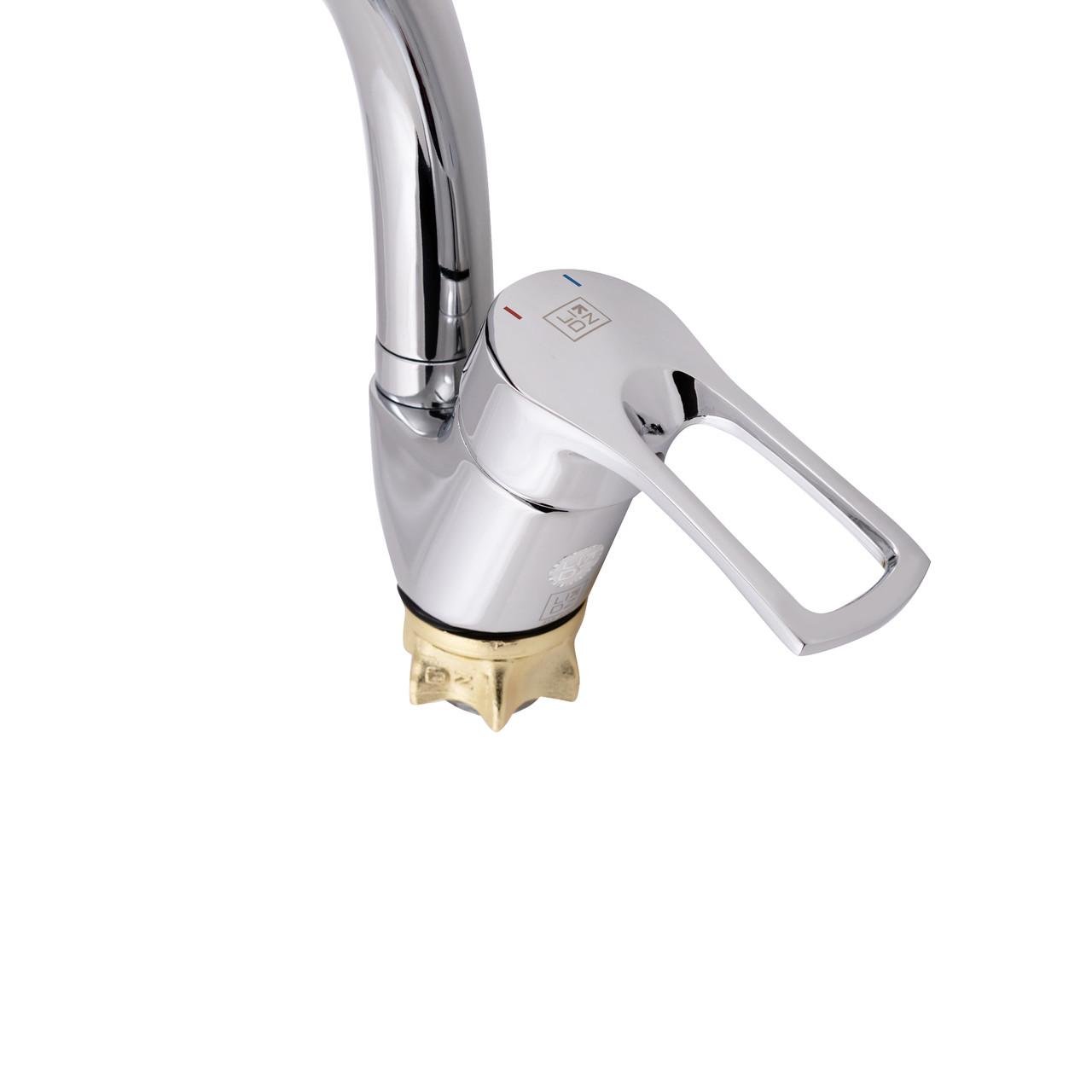 Змішувач Lidz CRM 44 80 008F-3 для кухні k35 - фото 4