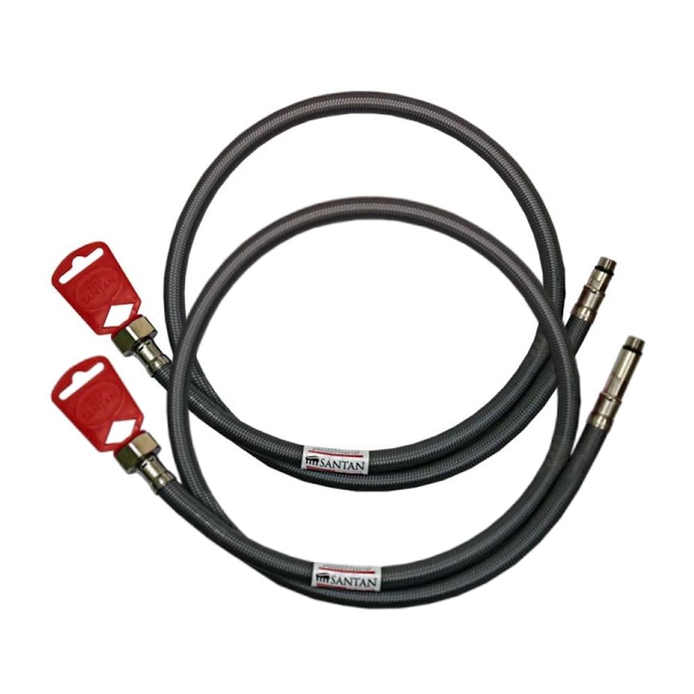 Комплект шлангов для воды SANTAN антикоррозия Г-КШ Г-ДШ M10х1/2'' 120 см пара (324982)