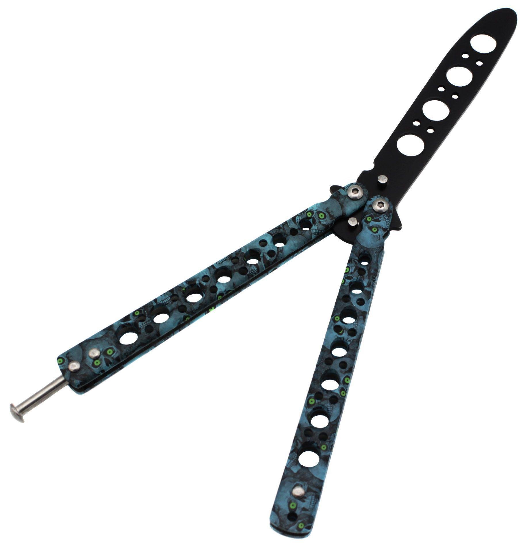 Нож-бабочка тренировочная Skall 301-3 Ярко-синий (17643)