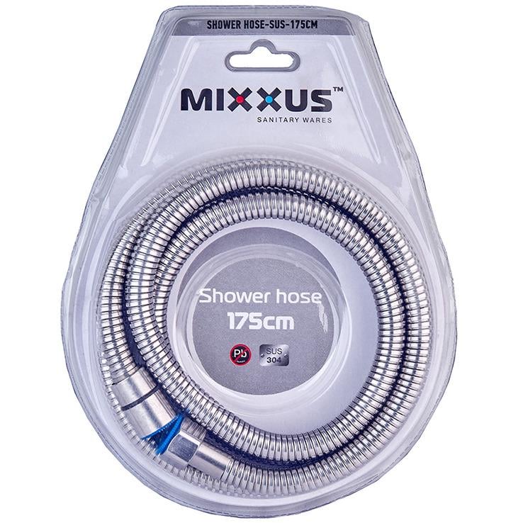 Шланг для душу в металевому обплетені MIXXUS Shower hose MI6054 1750 мм Хром (216312) Шланг для душу в металевому обплетені MIXXUS Shower hose MI6054 1750 мм Хром (216312)