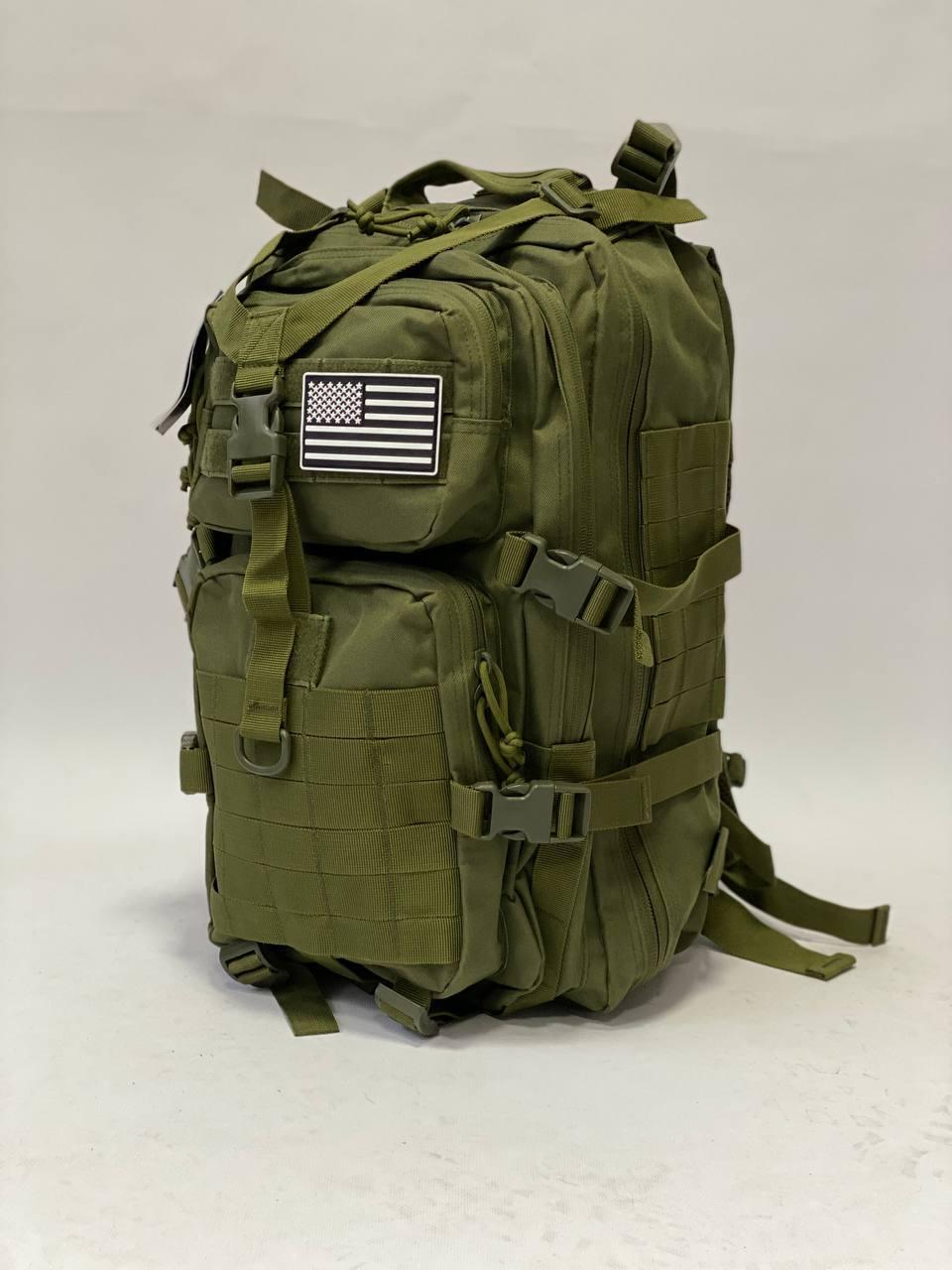 Рюкзак штурмовой под гидратор 45 л с Velcro-липучками Оливковый (0005)