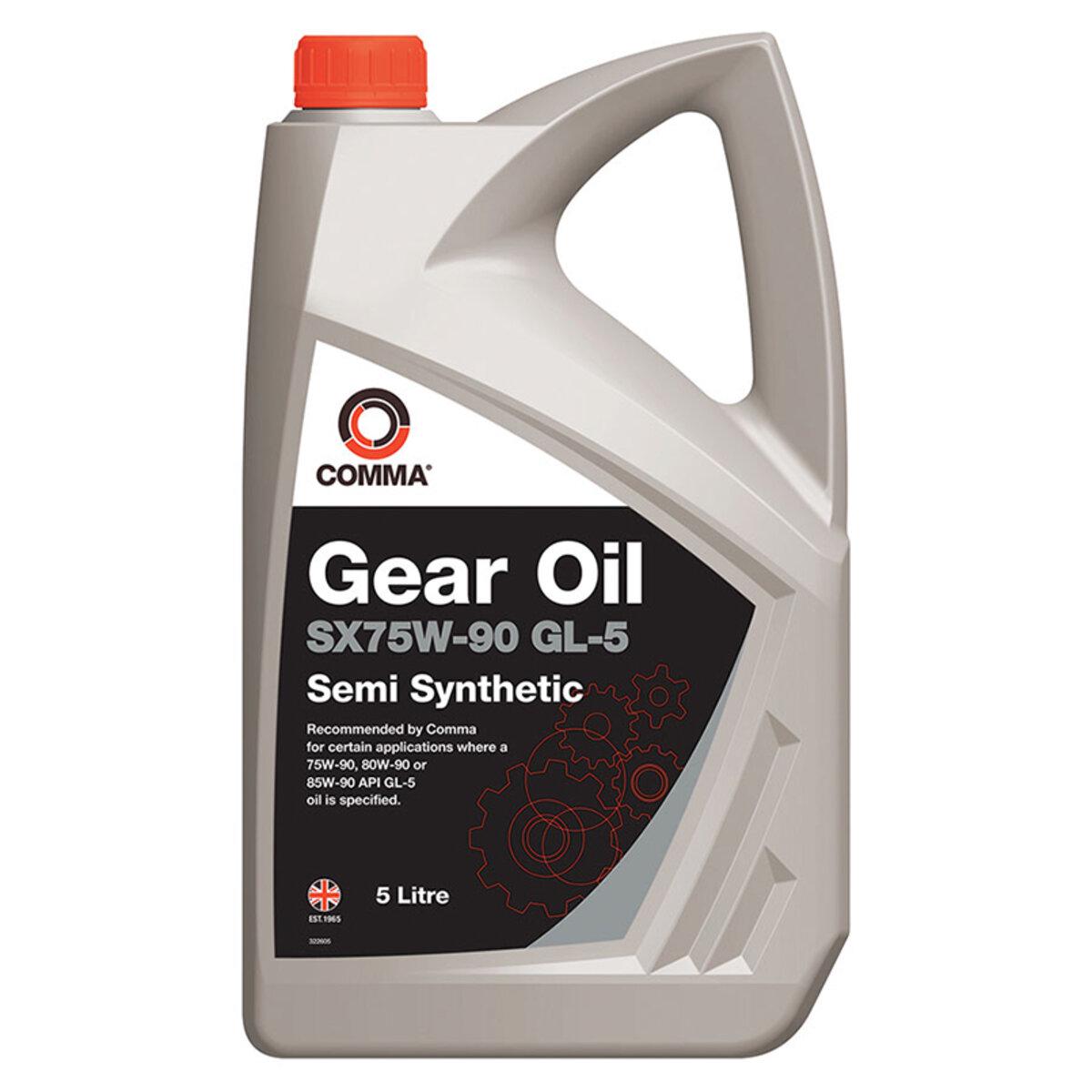 Мастило трансмісійне Comma SX75W-90 GEAR OIL GL5 5л