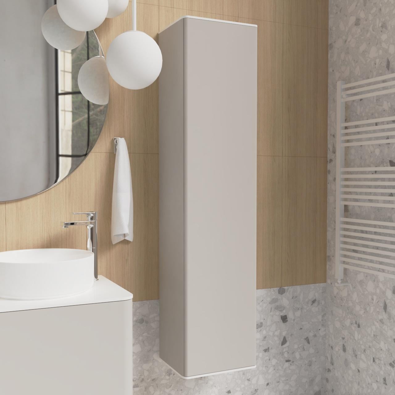 Пенал подвесной MVK Vostok Pure 35 B1 правый эмаль 350х300х1600 мм Кашемир матовый (p135rcs)