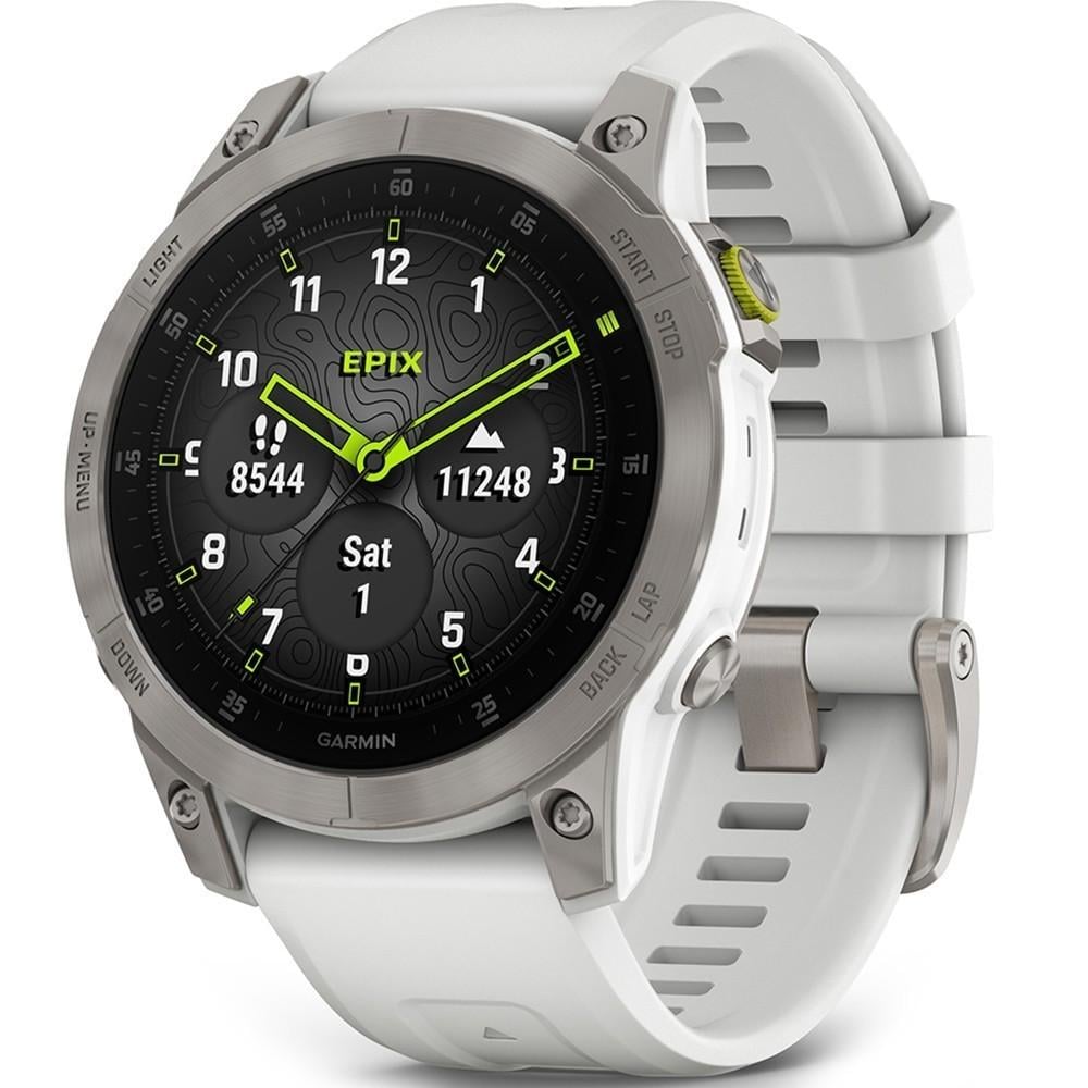 Смарт-часы Garmin Epix 2 Sapphire Carrera White/Titanium (010-02582-21