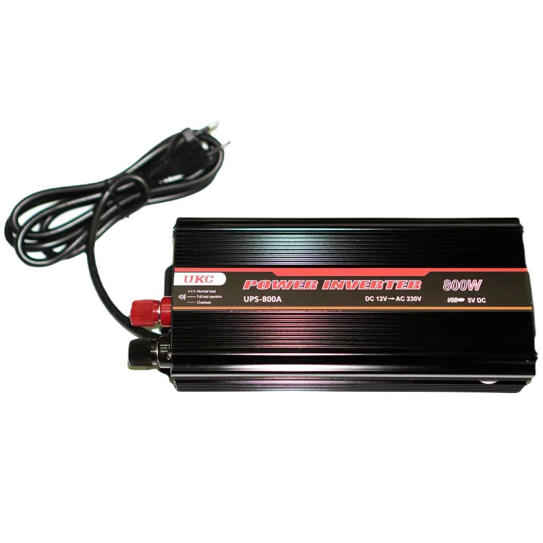 Преобразователь напряжения UKC UPS-800A 800 W DC/AC 12-230V с зарядкой Black (2018974259) - фото 2 Преобразователь напряжения UKC UPS-800A 800 W DC/AC 12-230V с зарядкой Black (2018974259) - фото 2