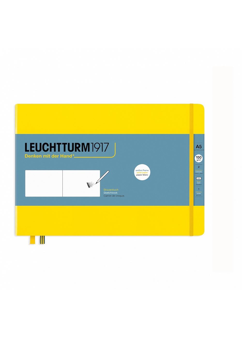 Скетч-Бук Leuchtturm1917 Medium Landscape 150 г/м2 Лимонный (362368) Скетч-Бук Leuchtturm1917 Medium Landscape 150 г/м2 Лимонный (362368)