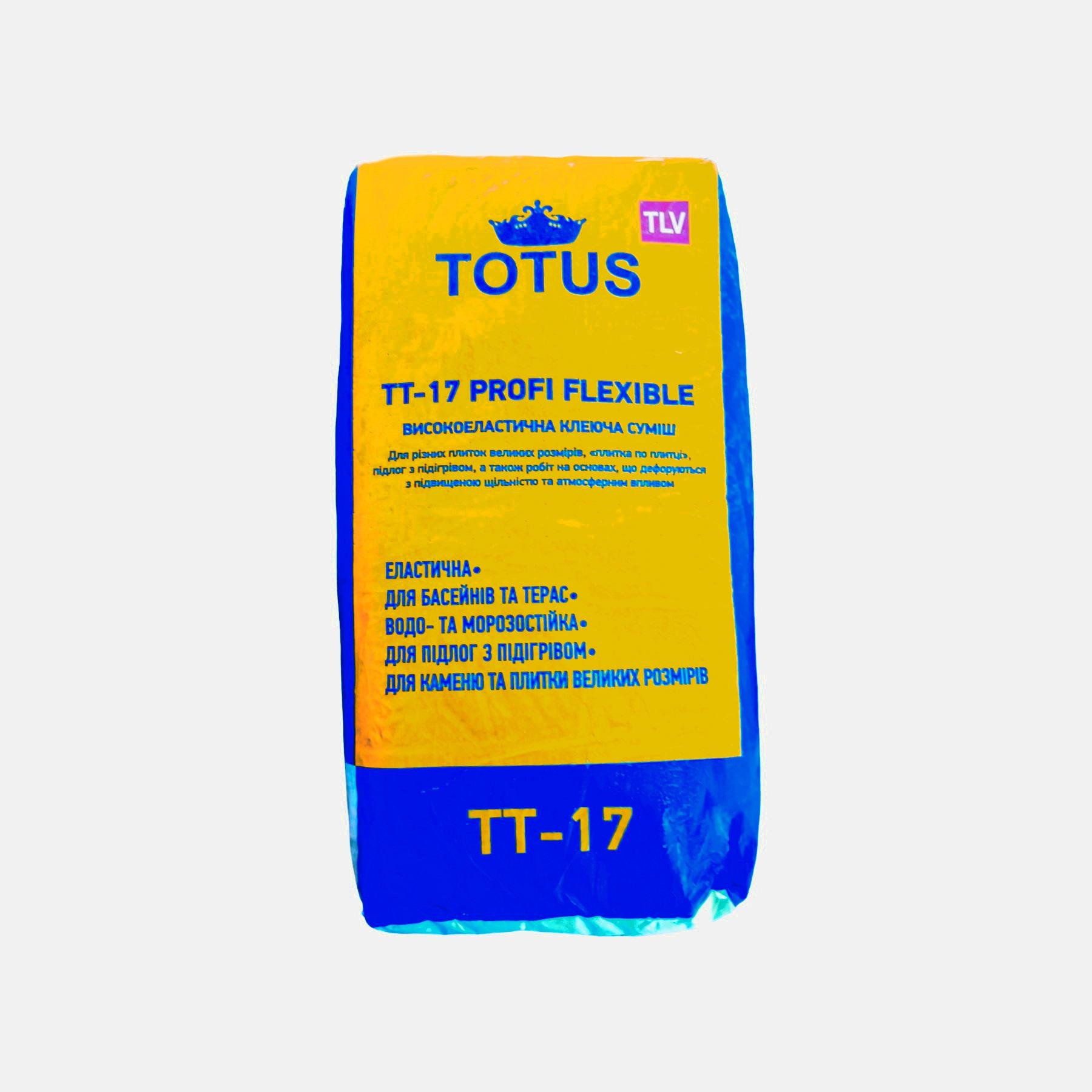 Клеящая смесь высокоэластичная Totus TT-17 Profi Flexible (34297)