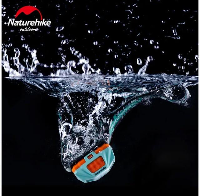 Ліхтарик налобний NatureHike Headlamp USB водонепроникний із вбудованим акумулятором 1200 mAh Сірий (AWN-00307) - фото 2