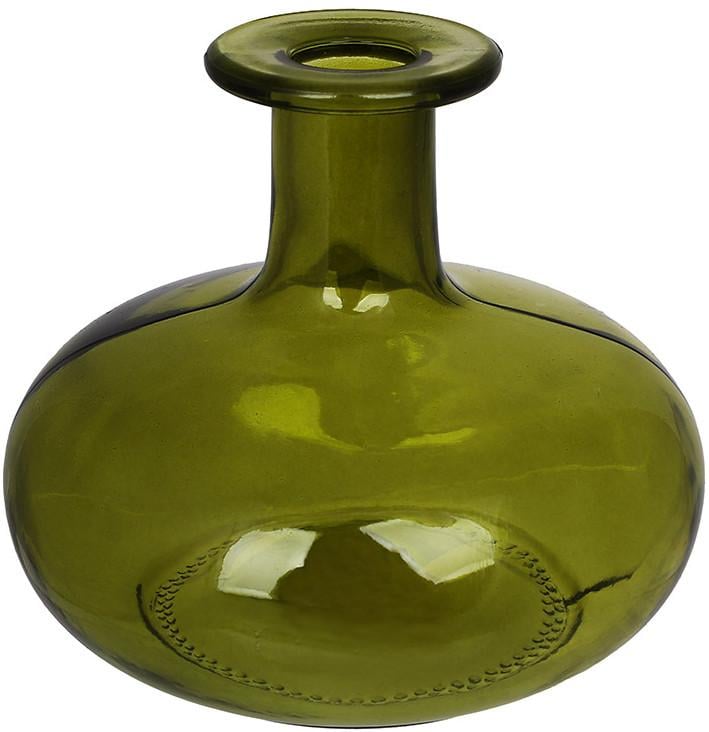 Ваза мини стеклянная Midnight Glass Ø 12,5х10,5 см Лаймово-зеленый Ваза мини стеклянная Midnight Glass Ø 12,5х10,5 см Лаймово-зеленый
