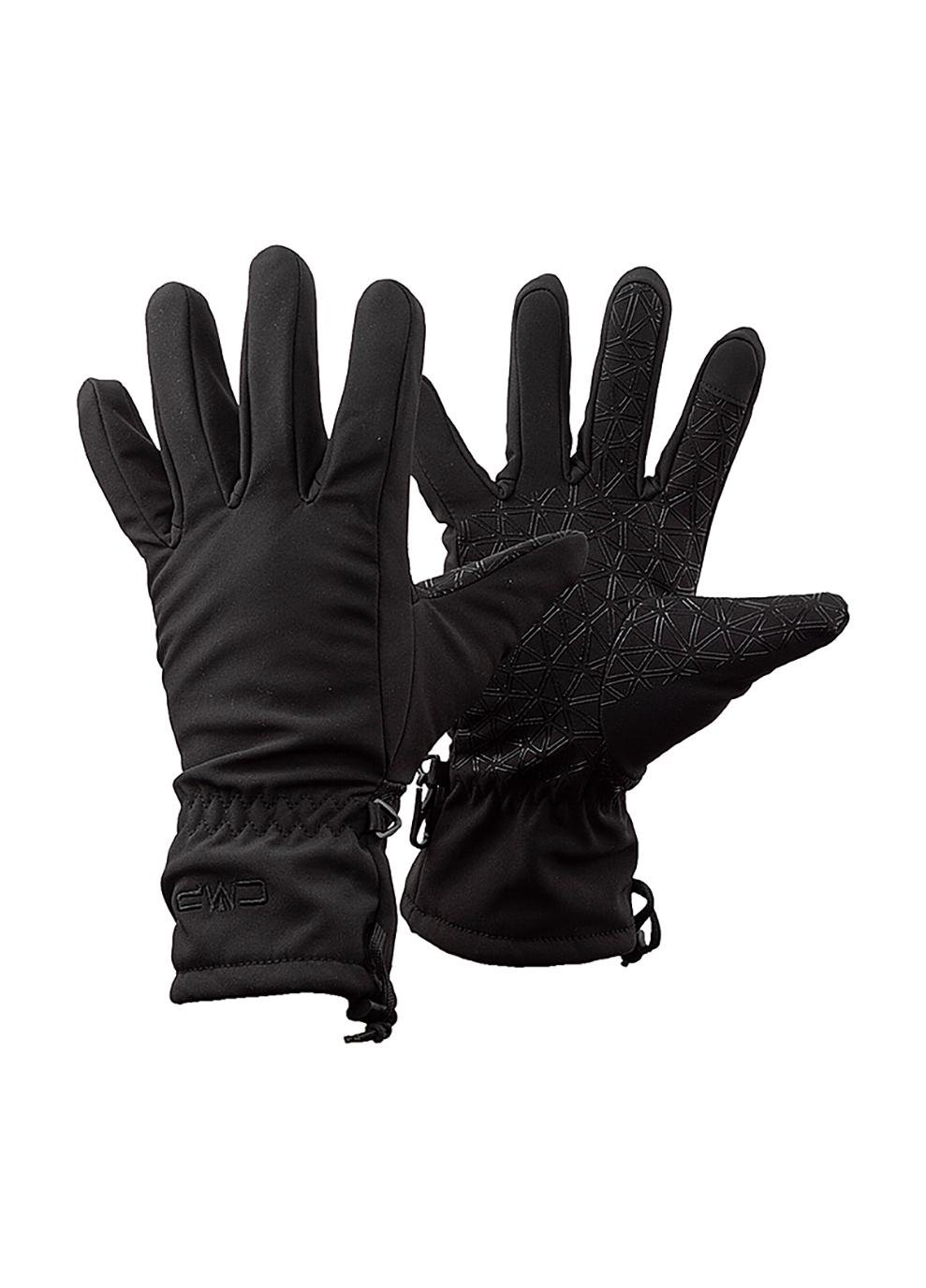 Рукавички жіночі CMP WOMAN SOFTSHELL GLOVES р. 6,5 Чорний (6524828-U901)
