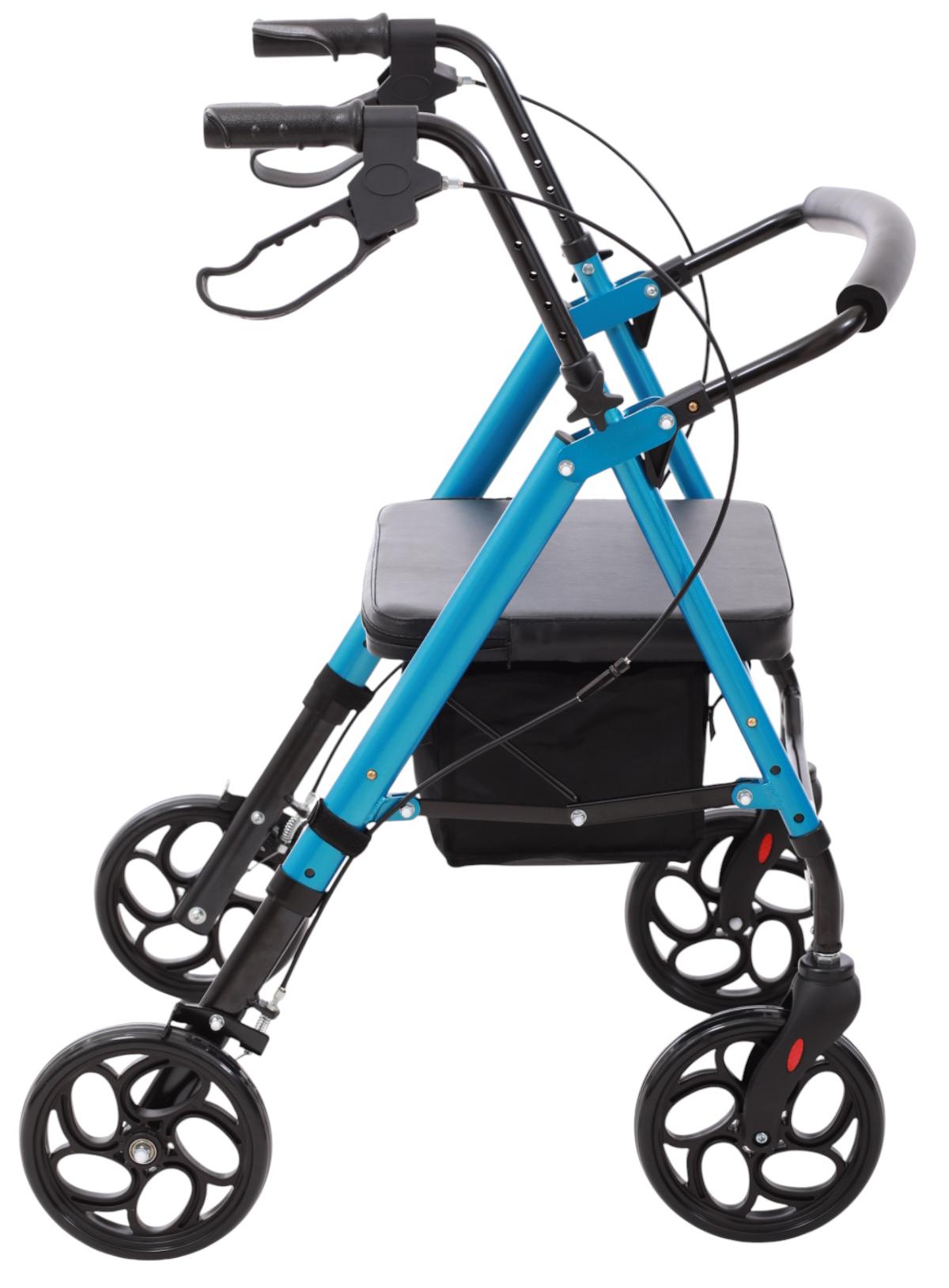 Ролатор алюминиевый MED1-KY9158L-8 облегчен с регулировкой высоты сиденья (MED1-KY9158L-8) - фото 6