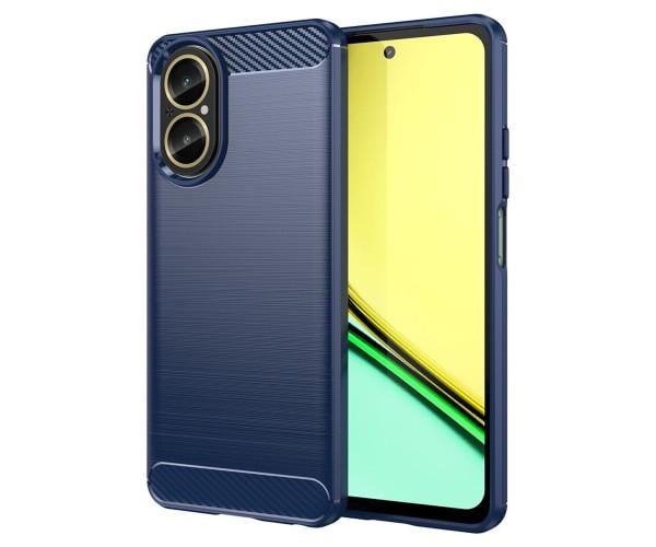  Чехол - накладка Polished Carbon для Realme C67 4G Синий