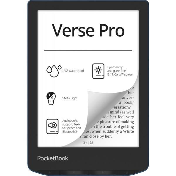 Электронная книжка PocketBook 634 PB634-A-CIS Touch HD4 Azure (12586833)