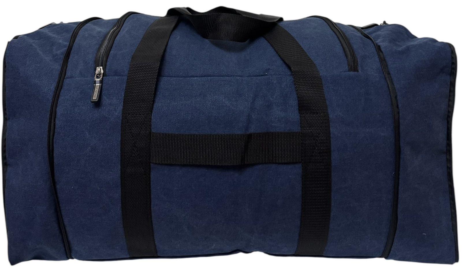 Сумка велика дорожня з кишенею на блискавці 90 л Синій (3370) - фото 4