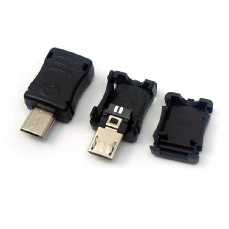Роз'єм MicroUSB 5-ти контактний тато Black (285314) - фото 2 Роз'єм MicroUSB 5-ти контактний тато Black (285314) - фото 2