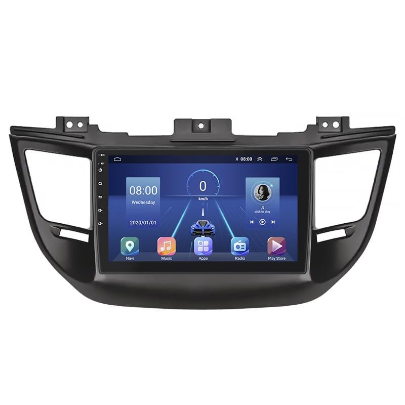 Магнитола штатная Lesko для Hyundai Tucson III 2015-2018 экран 9" 2/32Gb 4G Wi-Fi GPS Top Туксон