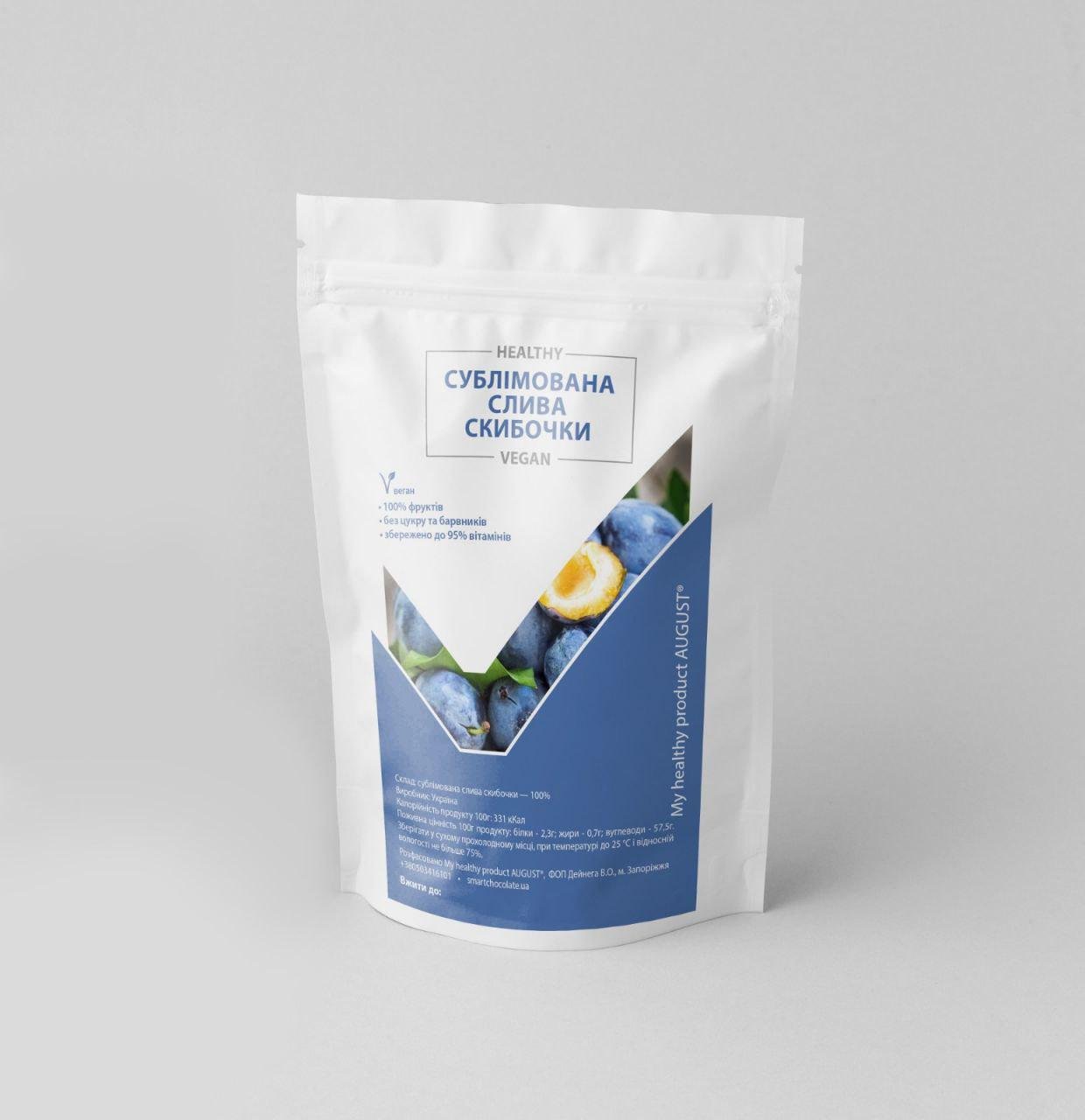 Скибочки сублімована My healthy product AUGUST Слива 20 г