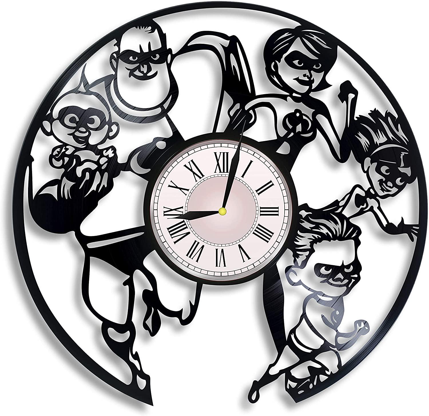 Часы настенные Суперсемейка 2480 из виниловой пластинки