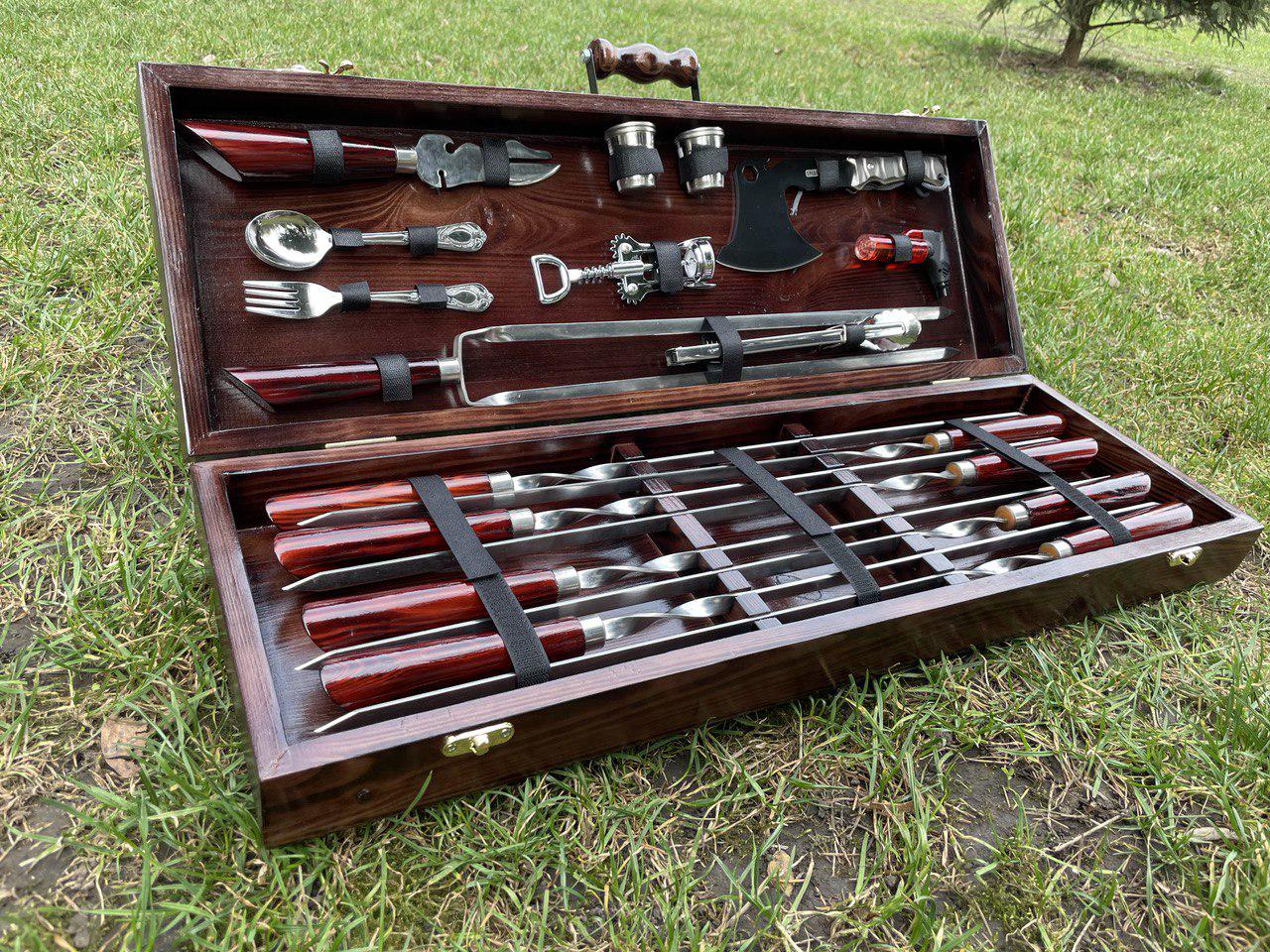 Набор шампуров Лесной 2 в кейсе (10610544)