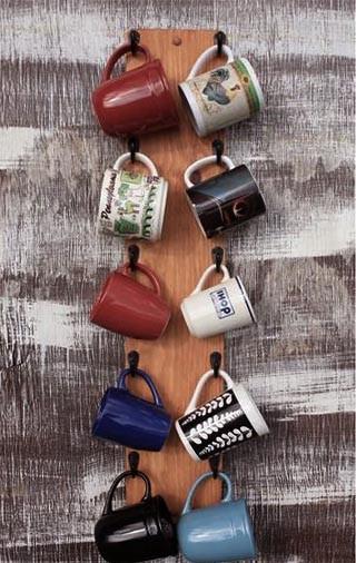 Органайзер для кружек из дерева Шамлах Шафран (СДК-005906)