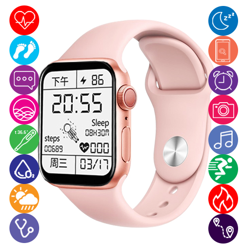 Смарт-часы Smart Watch SWZ32 Pro с двумя ремешками Pink - фото 6