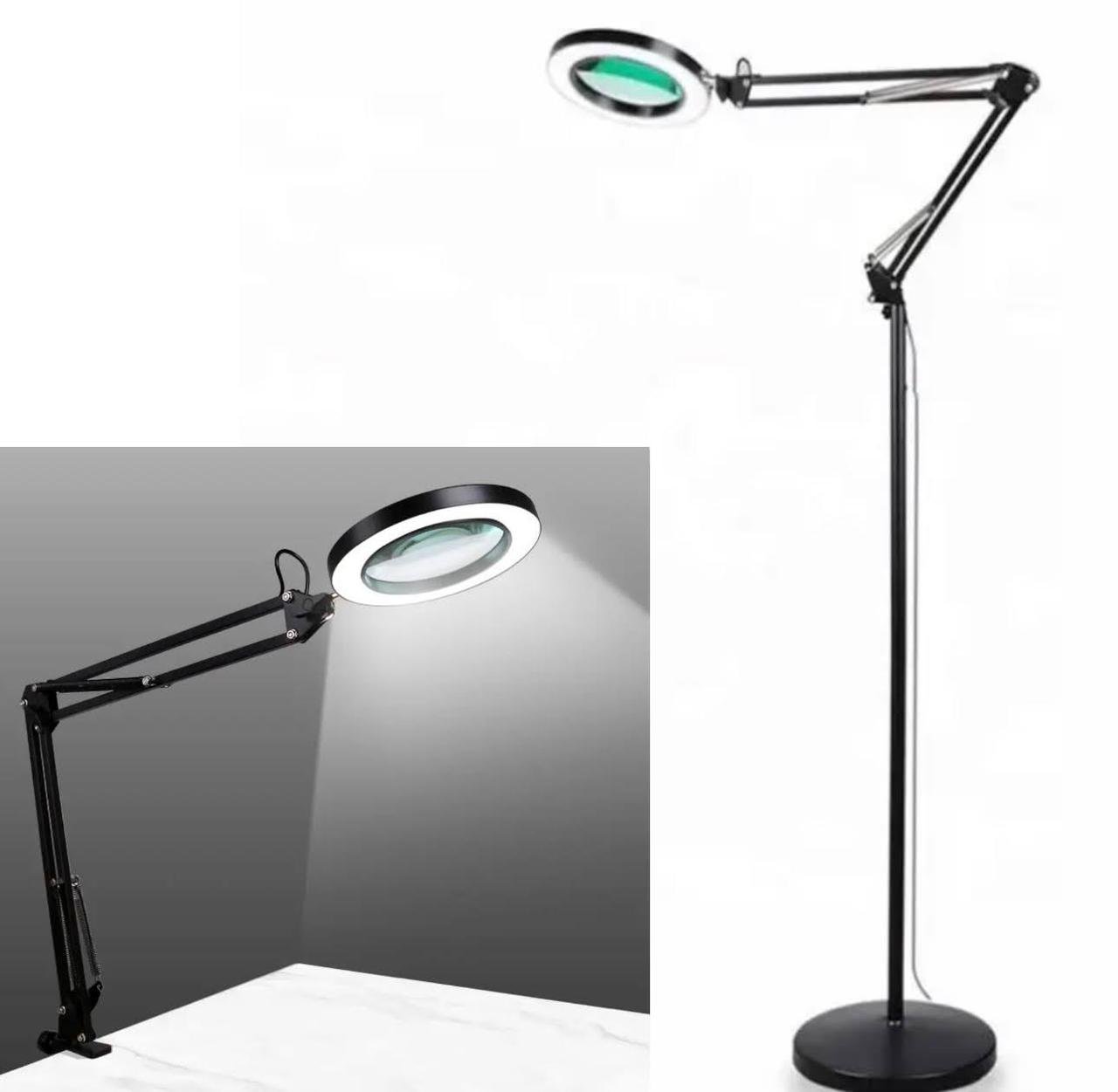 Лампа-лупа 2в1 FS-075 на 12 Вт підлогова та з кріпленням до столу Чорний - фото 3 Лампа-лупа 2в1 FS-075 на 12 Вт підлогова та з кріпленням до столу Чорний - фото 3