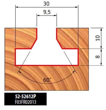 Фреза концевая Freud 82-10408P D22,2 h19,5 H51 (82-10408P) - фото 2 Фреза концевая Freud 82-10408P D22,2 h19,5 H51 (82-10408P) - фото 2