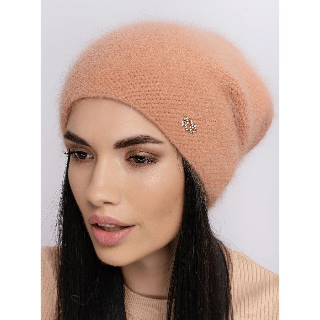 Шапка женская зимняя Leks Вера one size Ореховый