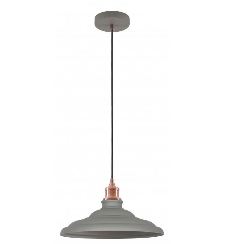 Світильник стельовий одинарний GTV LORET L E27 Ø 34,8 см IP20 Сiрий (27550074)