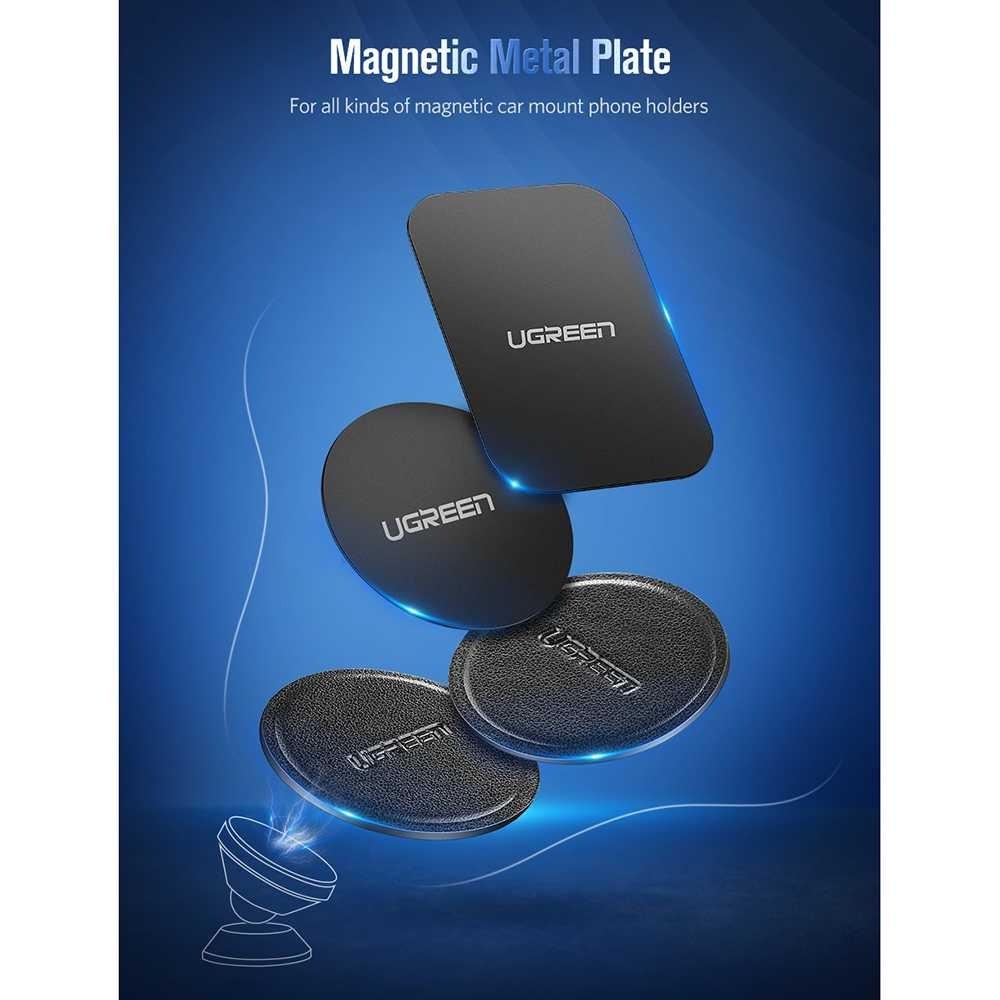 Пластина для магнитного держателя Ugreen металлическая прямоугольные 2 шт. Черный - фото 4 Пластина для магнитного держателя Ugreen металлическая прямоугольные 2 шт. Черный - фото 4