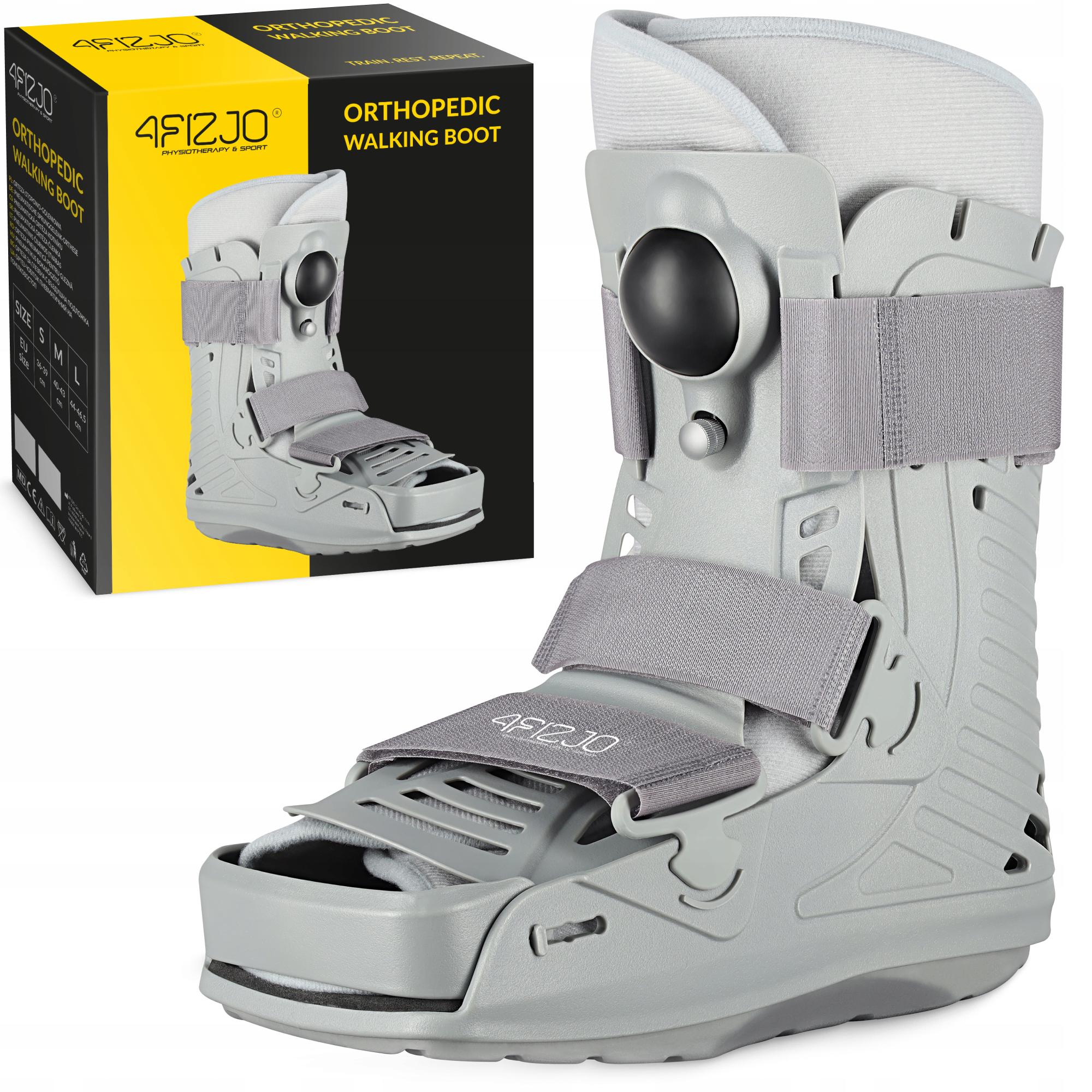 Сапог ортопедический пневматический 4fizjo MED с регулировкой давления L Grey (P-5905973407328) - фото 6