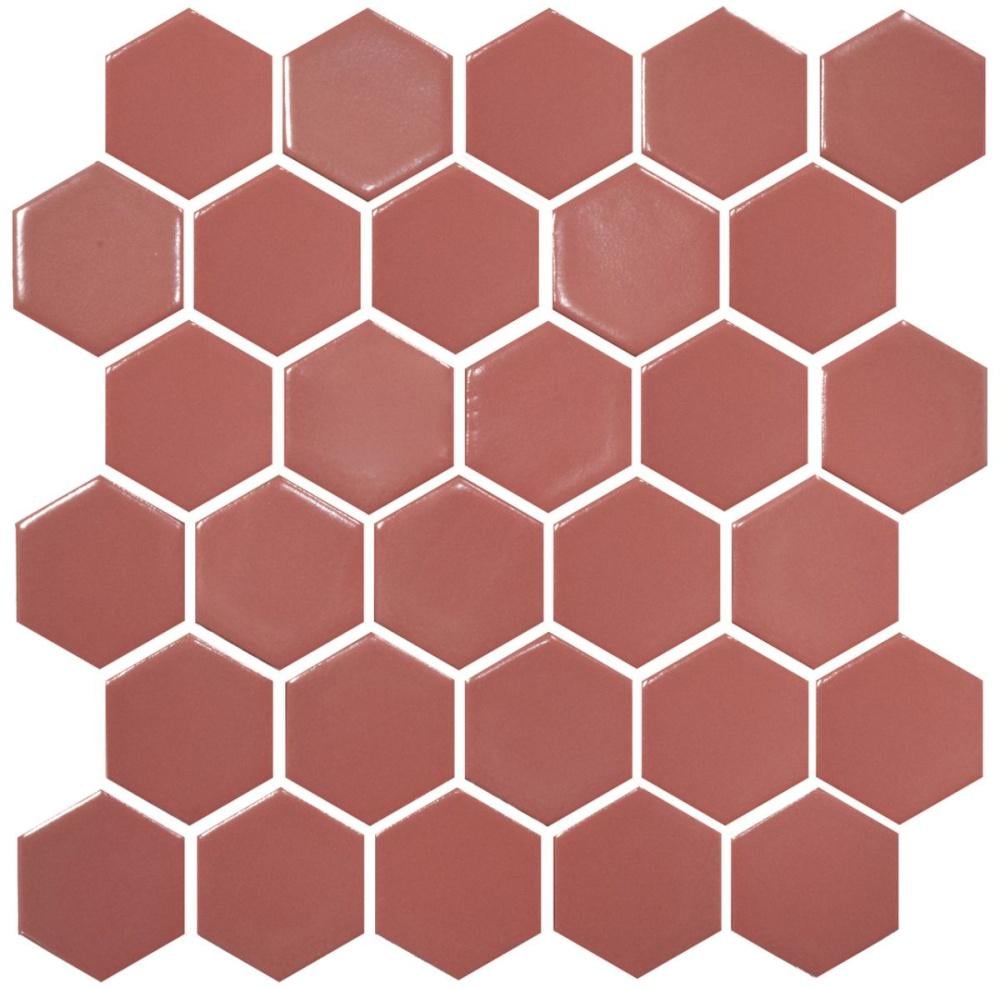 Керамическая мозаика Kotto Ceramica HEXAGON H 6015 295x295x9 мм Coral