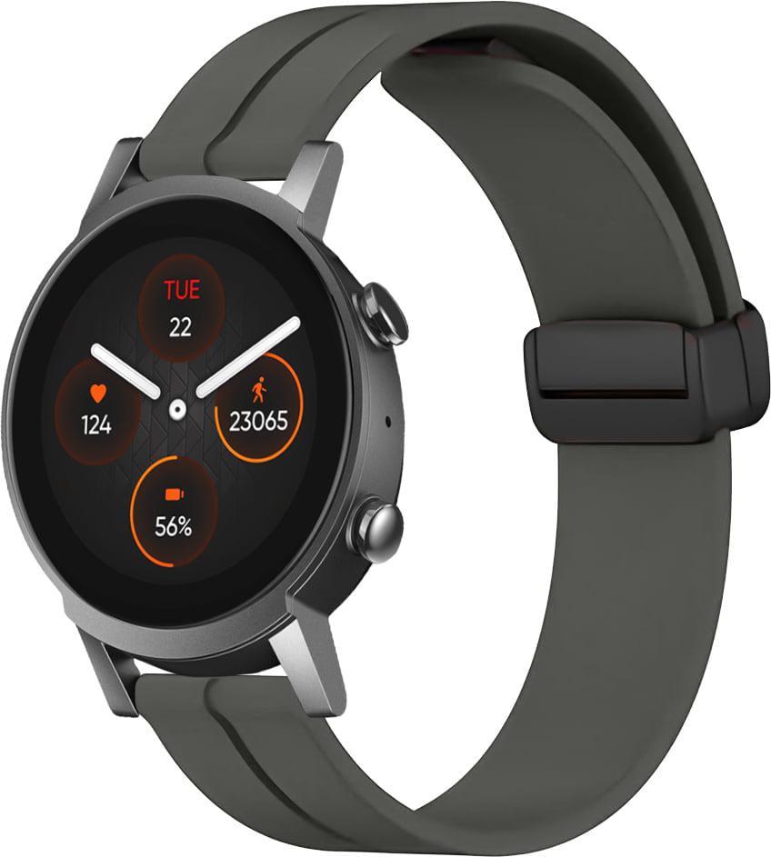 Ремешок для смарт-часов Rysta для Mobvoi TicWatch E3 Dark Grey (41668-25)