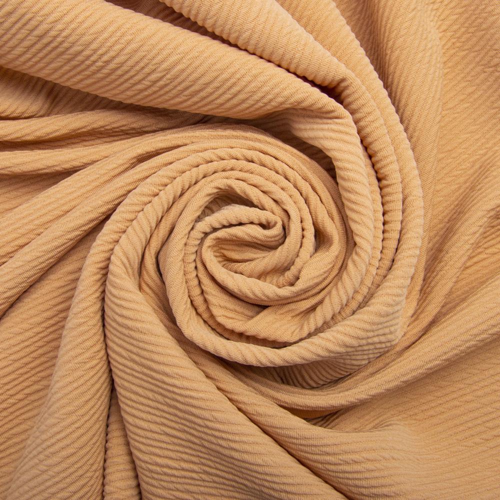 Ткань трикотаж жаккард Арнела карамель