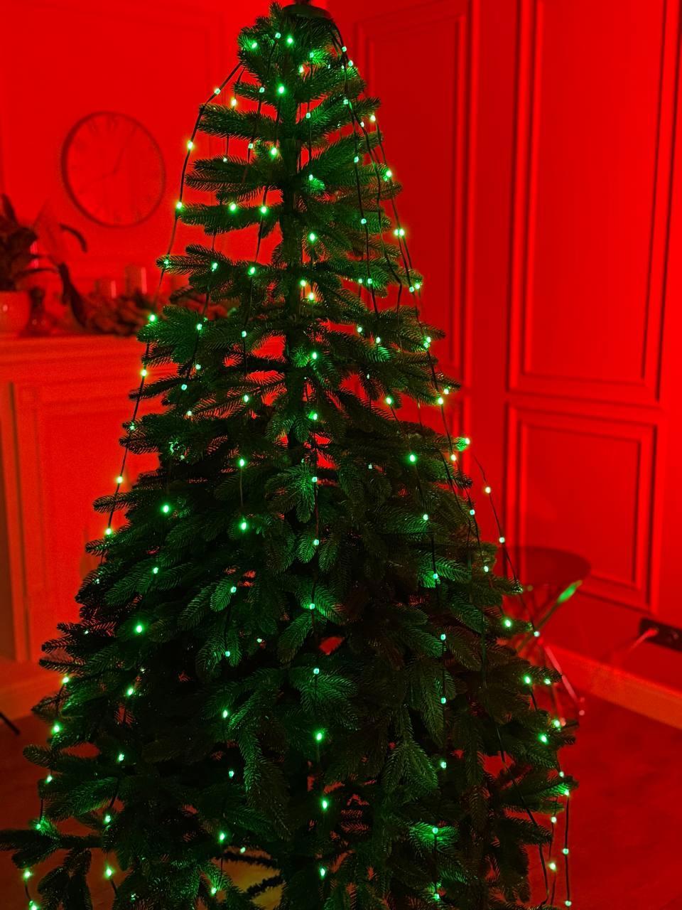 Smart-гирлянда 250 LED с управлением со смартфона 2,5 м Зеленый/Разноцветный (25744382)