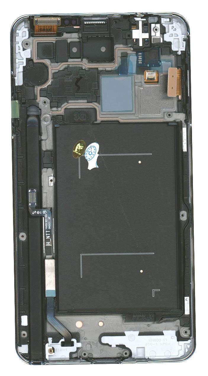 Матрица с тачскрином (модуль) для телефона Samsung Galaxy Note 3 SM-N9000 черный с рамкой