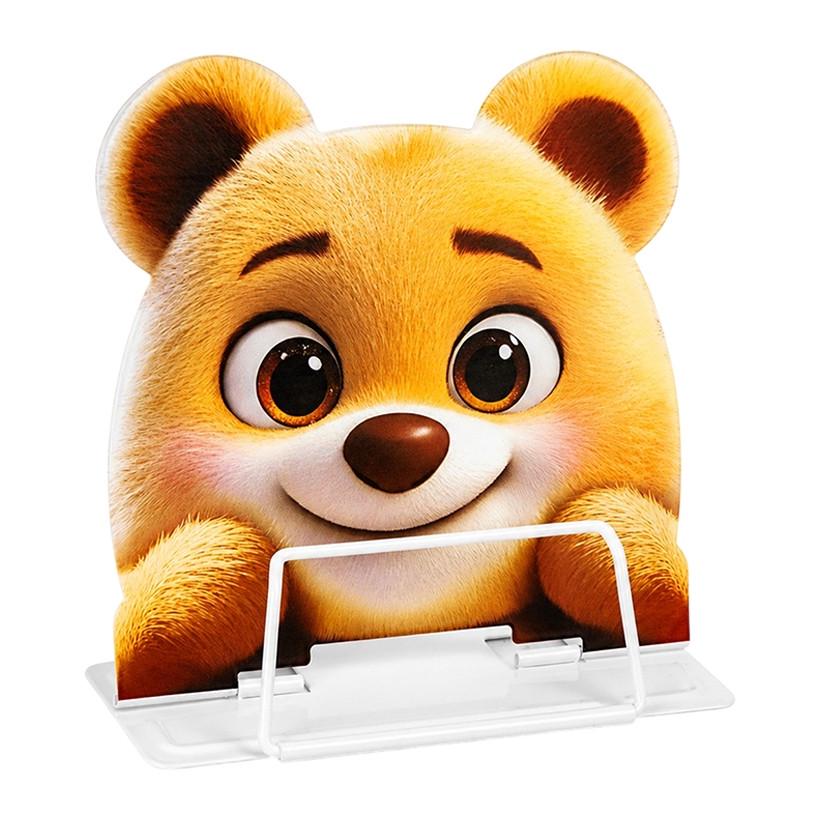 Подставка для книг металлическая Bambi Мишка Коричневый (KP-406-B-50)