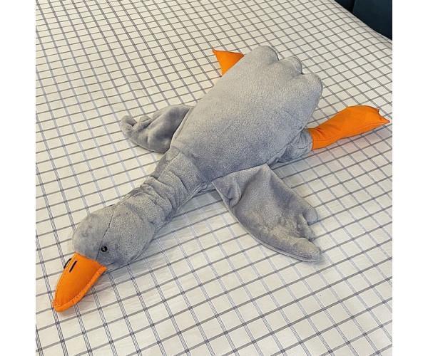 М'яка іграшка подушка Гусь-обнімусь 70 см Сірий (ftlx-1064) - фото 4 М'яка іграшка подушка Гусь-обнімусь 70 см Сірий (ftlx-1064) - фото 4