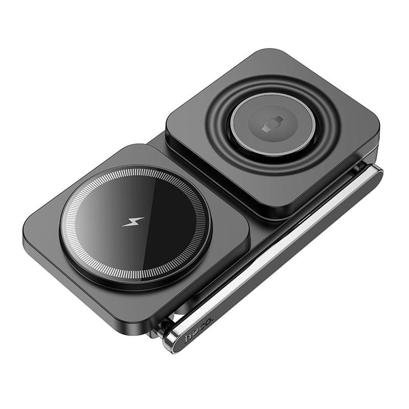 Зарядное устройство Hoco CQ10 3в1 Qi 15W Черный (599333)