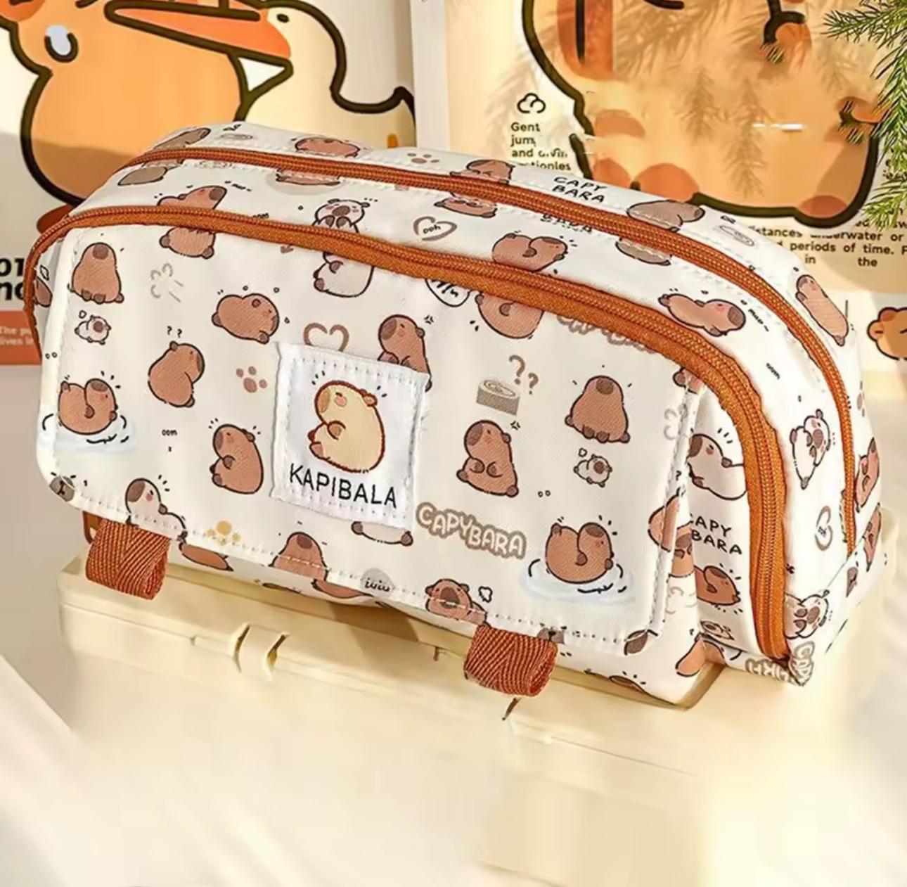 Школьный пенал-органайзер с капибарами