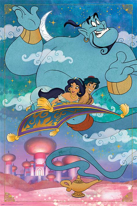 Постер плакат Аладдин Целый Новый Мир/Aladdin A Whole World 61x91,5 см