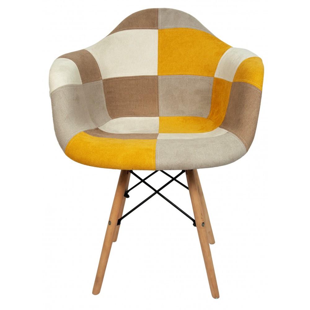 Стул для кухни обеденный Bonro В-437 PW03 PATCHWORK (42300085) - фото 2 Стул для кухни обеденный Bonro В-437 PW03 PATCHWORK (42300085) - фото 2