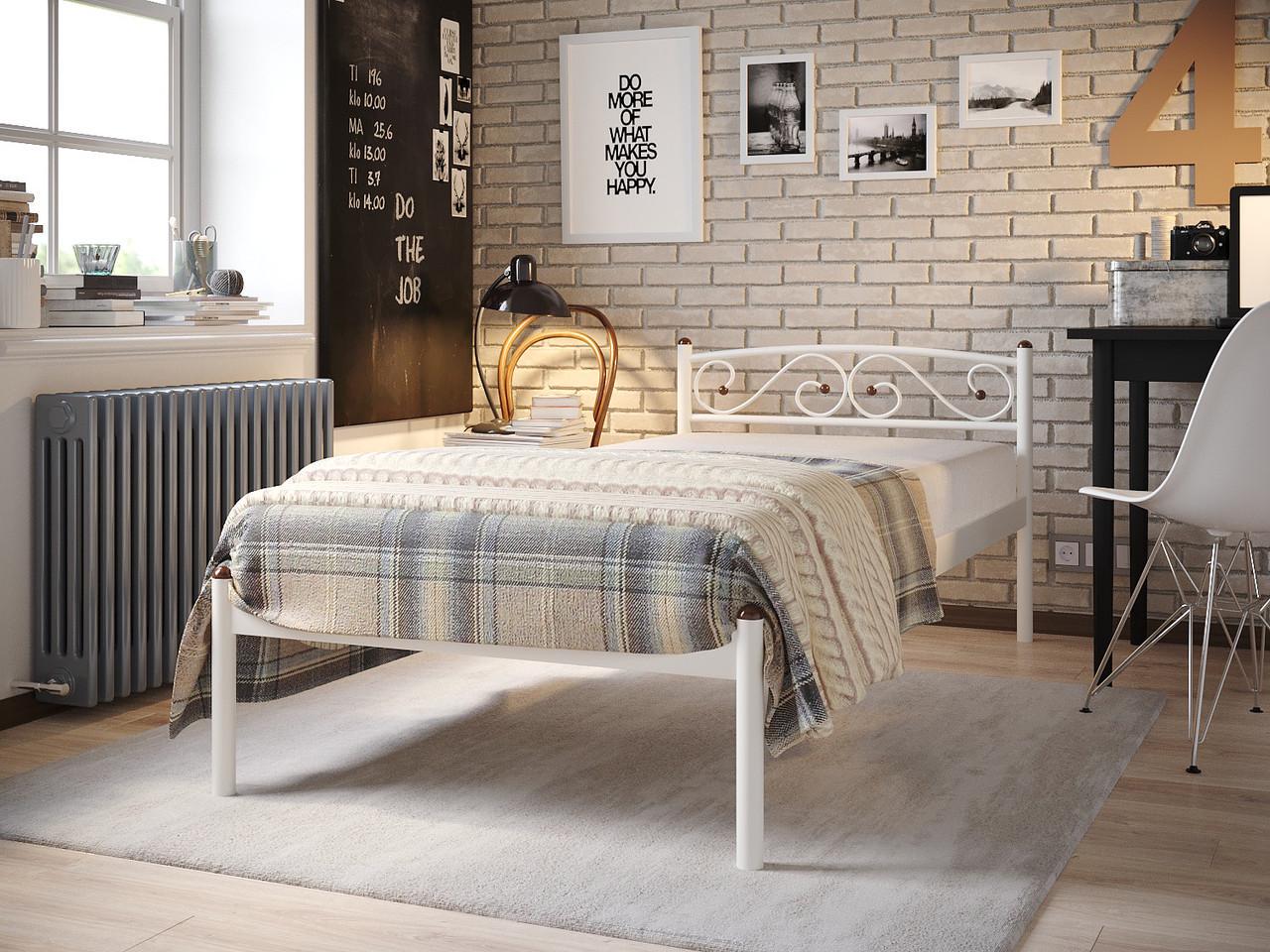 Ліжко односпальне Верона-1 металеве 800х2000 мм (227700) - фото 2 Ліжко односпальне Верона-1 металеве 800х2000 мм (227700) - фото 2