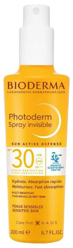 Солнцезащитный спрей для лица и тела BIODERMA Photoderm Spray SPF30+ 200 ml