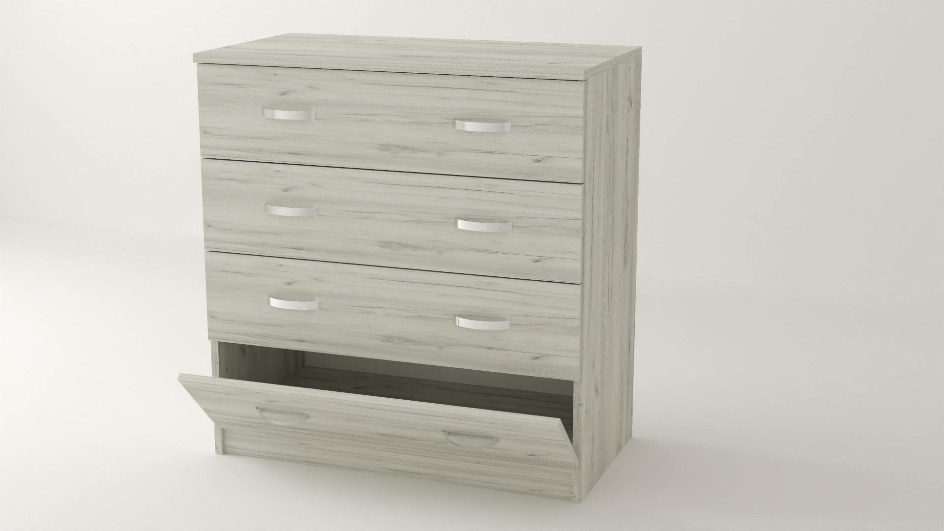 Комод Алекса ВК-20 90х45х90 см Дуб крафт білий (61011) - фото 1 Комод Алекса ВК-20 90х45х90 см Дуб крафт білий (61011) - фото 1