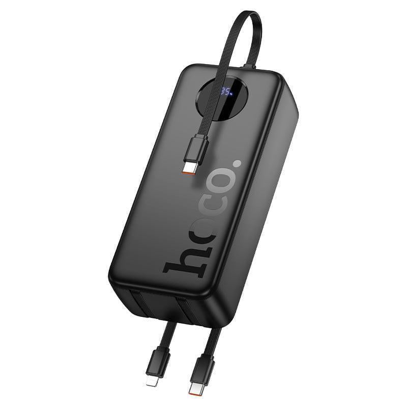 Повербанк Hoco j132B Sabio 30000 mAh со встроенным черным кабелем (2884389340)