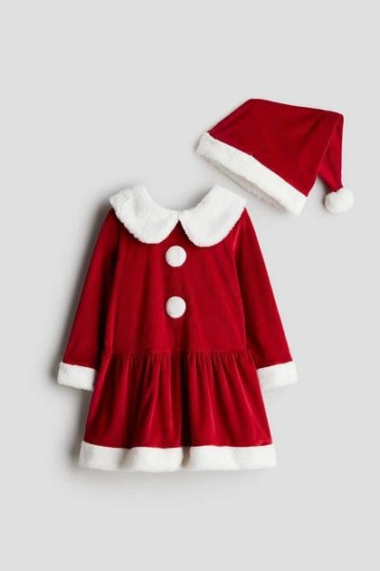 Платье H&M 1207621 104 см Красный