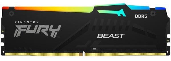 Оперативна пам'ять Kingston DDR5 5200 FURY Beast RGB 16 GB (KF552C40BBA-16)