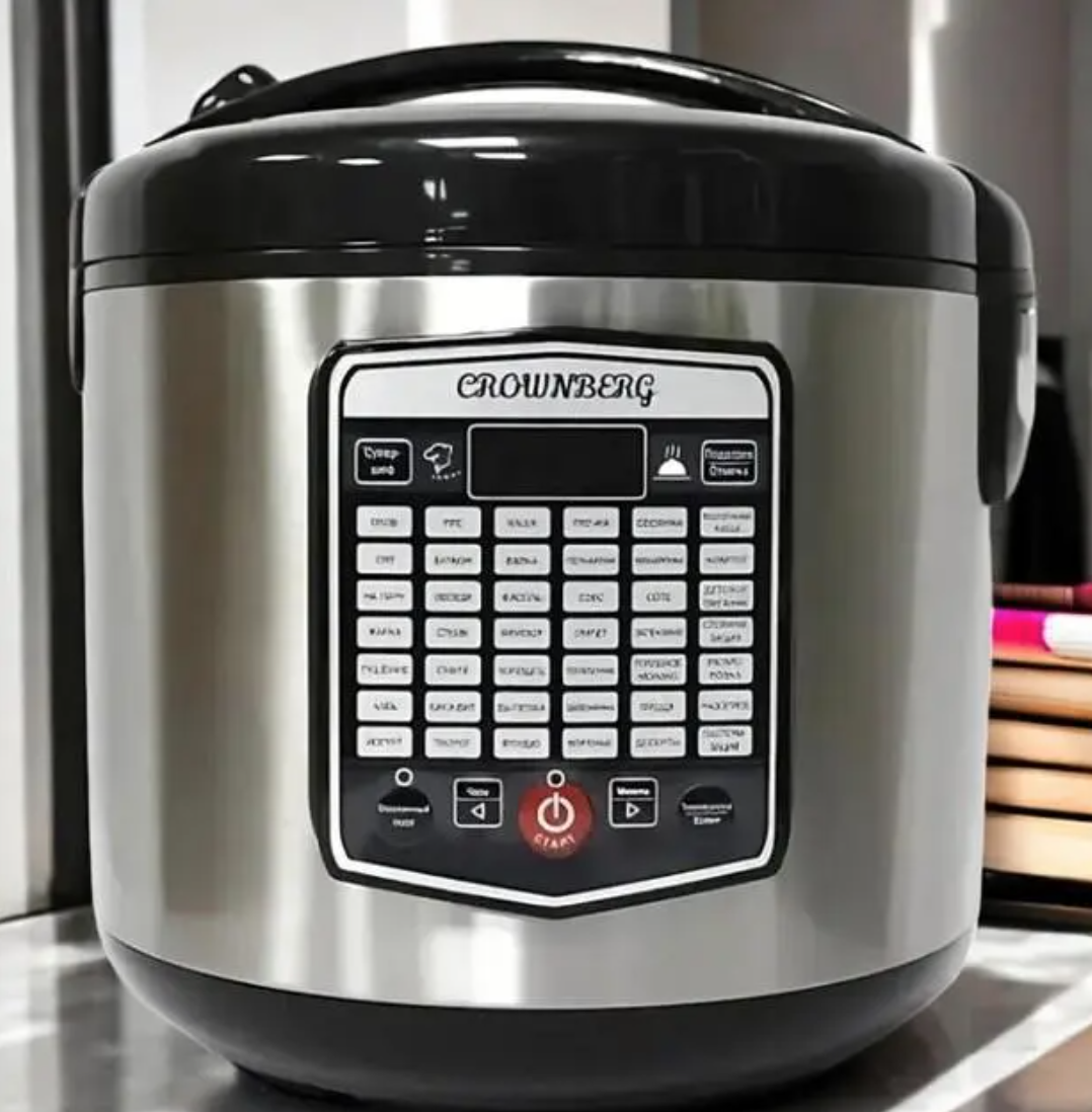 Мультиварка Crownberg CB 5527 из нержавеющей стали 42 программы 5 л (СВ5527)