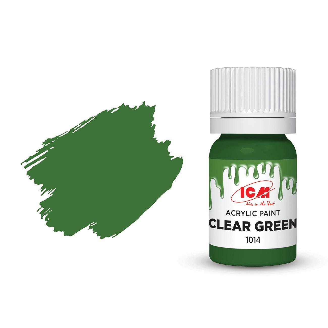 Акриловая краска ICM Зеленый (1014)